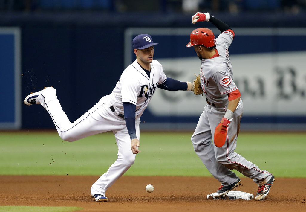 Smith, Rays finally catch Hamilton in rundown, beat Reds&nbsp;8-3