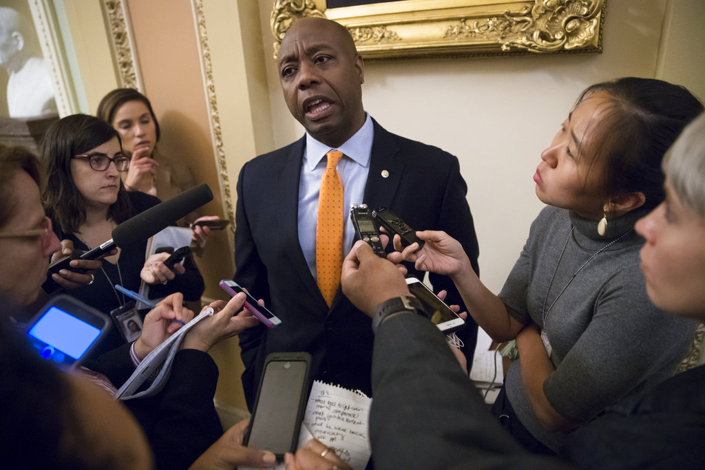 Scott admonishes Trump to be more careful on racial&nbsp;matters