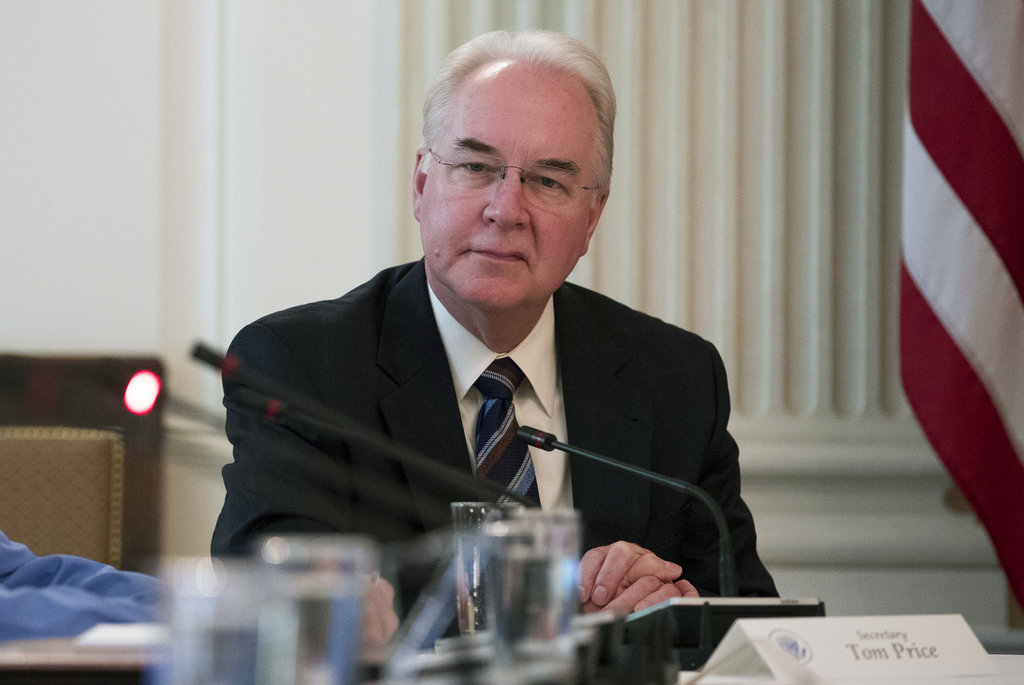 The Latest: HHS chief says he’ll pay back charter&nbsp;costs