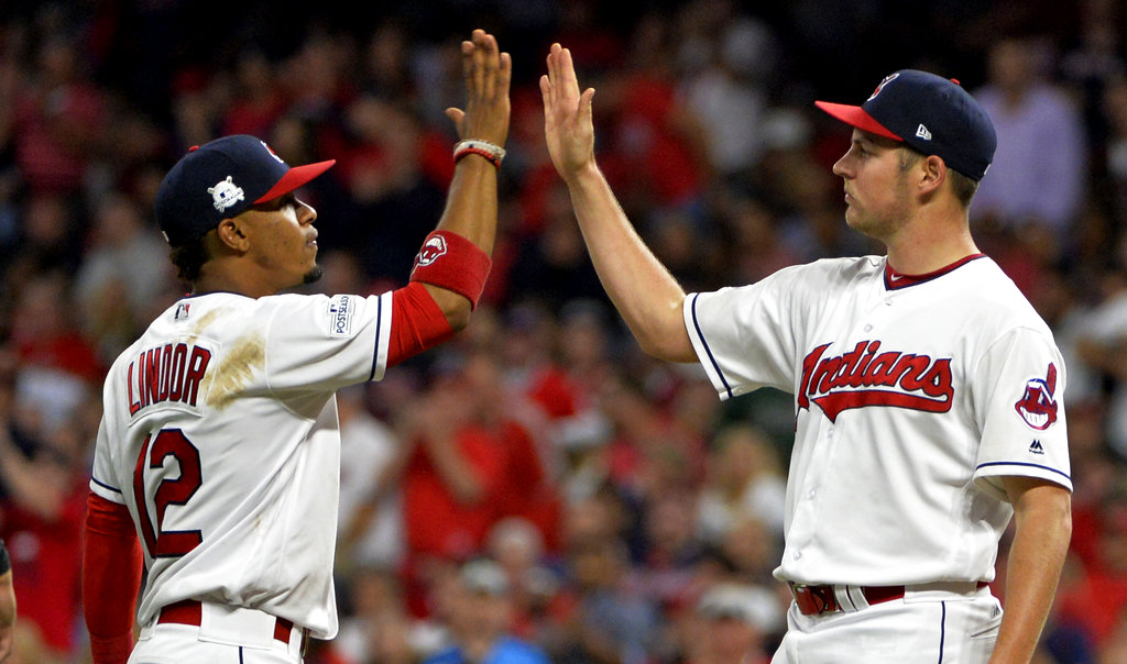 Bauer power: Indians baffle Judge, Yanks 4-0 in ALDS&nbsp;opener