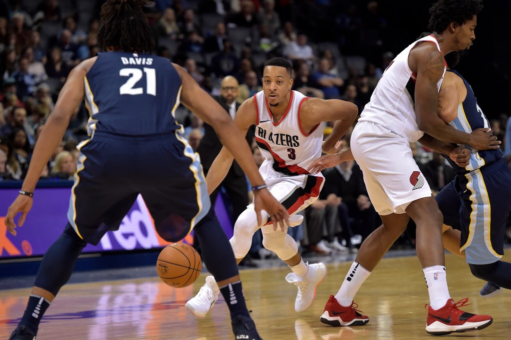 McCollum has 24 points to lead Portland past&nbsp;Memphis