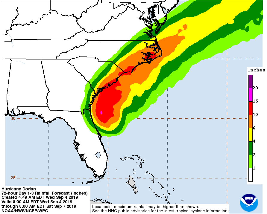 Virginians advised to finalize preparations for Hurricane Dorian and take&nbsp;shelter
